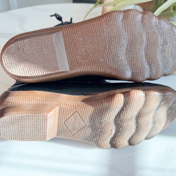 Sperry Women’s Saltwater Nylon Quilted Rain Boots Size 8.5 GUC - Picture 4 of 5